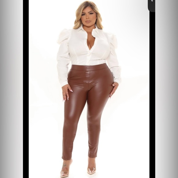 Fashion Nova Faux Leggings - Picture 2 of 6